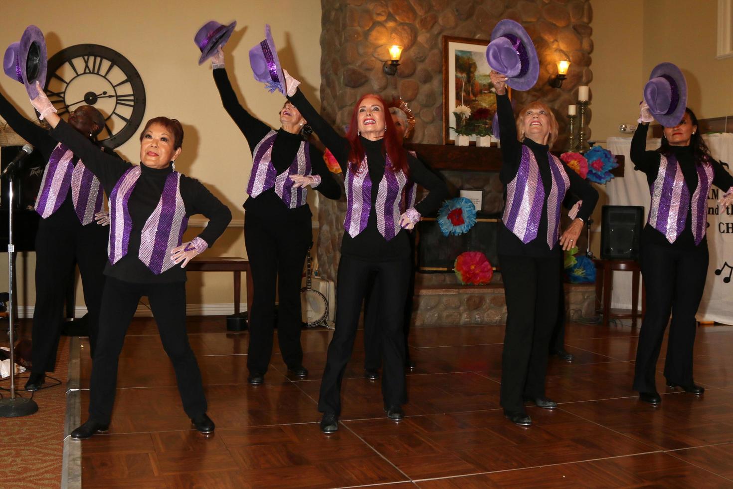 LOS ANGELES, JUL 27 - Tap Chicks at the Norbert Wagner Wish of a Lifetime Pam Kay and the Tap Chicks Performance at the Brookdale Senior Living Center on July 27, 2016 in Loma Linda, CA photo