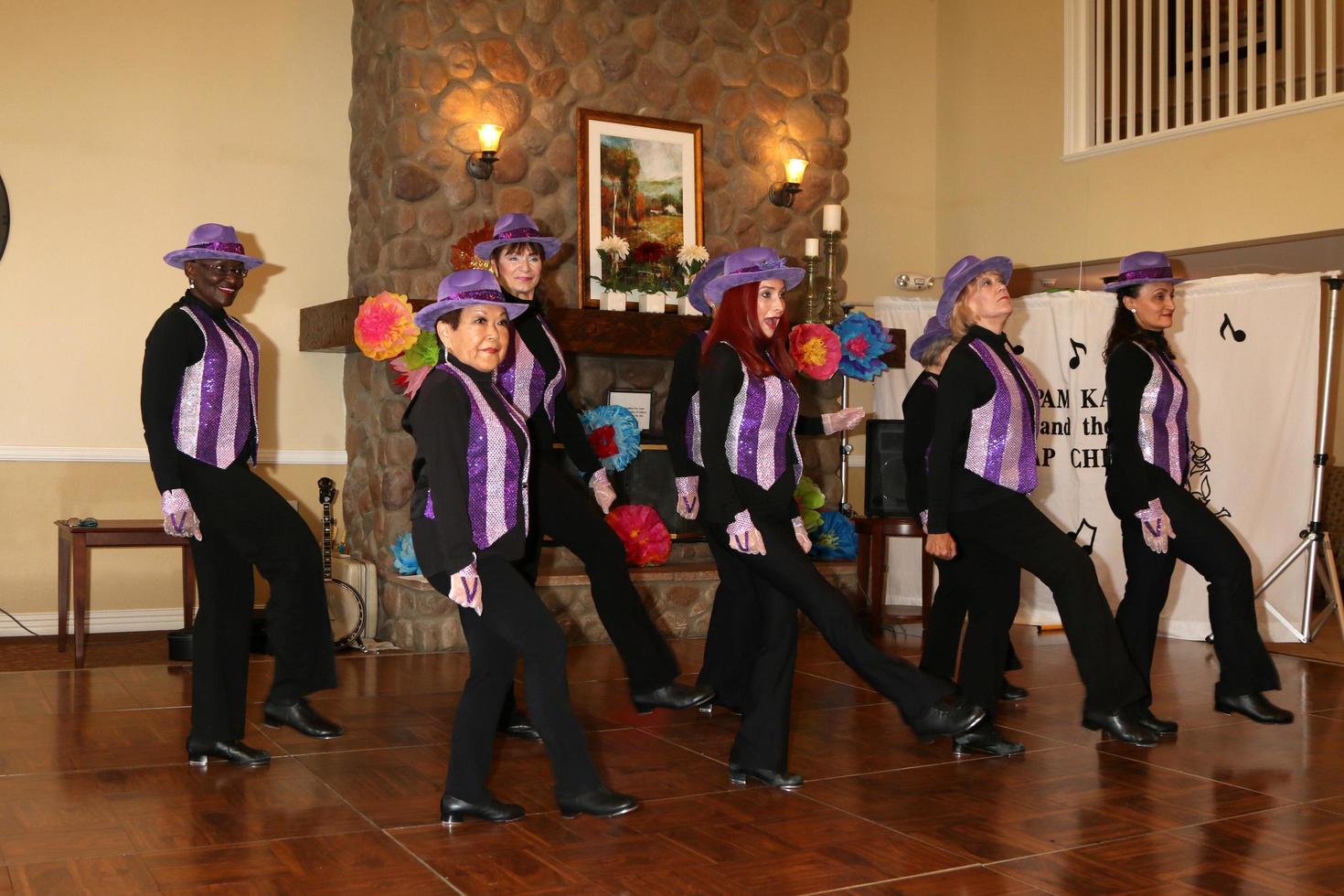 LOS ANGELES, JUL 27 - Tap Chicks at the Norbert Wagner Wish of a Lifetime Pam Kay and the Tap Chicks Performance at the Brookdale Senior Living Center on July 27, 2016 in Loma Linda, CA photo