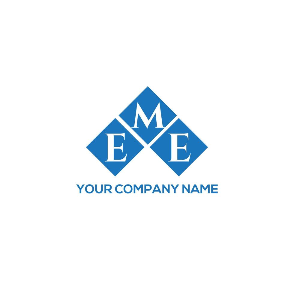 EME creative initials letter logo concept. EME letter design.EME letter logo design on WHITE background. EME creative initials letter logo concept. EME letter design. vector