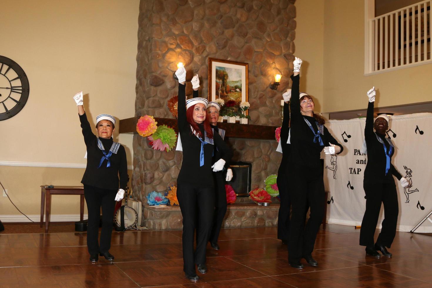 LOS ANGELES, JUL 27 - Tap Chicks at the Norbert Wagner Wish of a Lifetime Pam Kay and the Tap Chicks Performance at the Brookdale Senior Living Center on July 27, 2016 in Loma Linda, CA photo