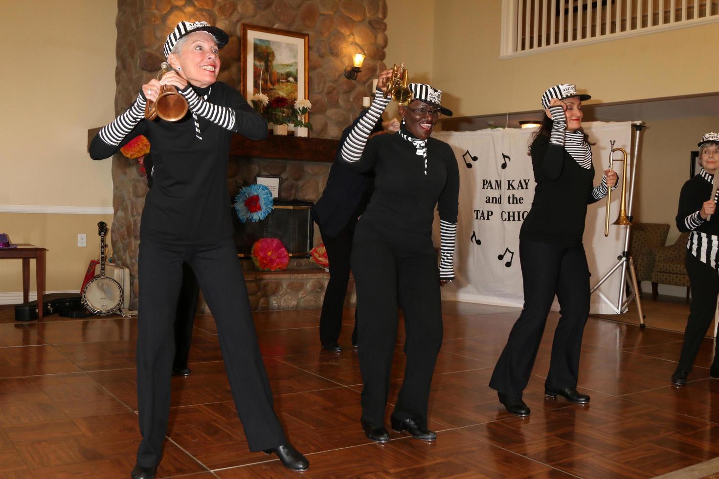 LOS ANGELES, JUL 27 - Tap Chicks at the Norbert Wagner Wish of a Lifetime Pam Kay and the Tap Chicks Performance at the Brookdale Senior Living Center on July 27, 2016 in Loma Linda, CA photo