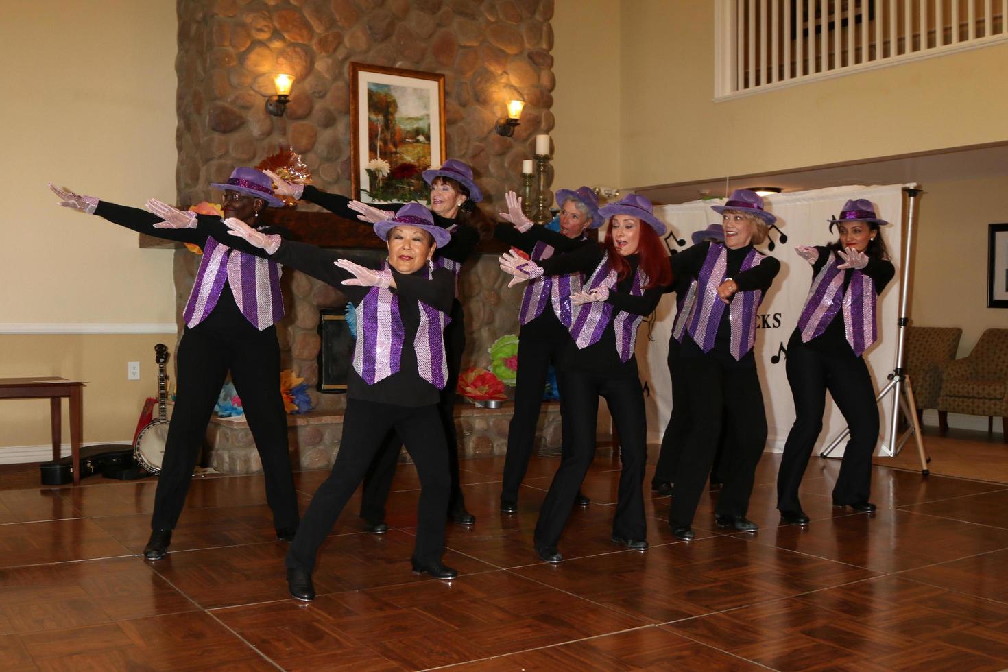 LOS ANGELES, JUL 27 - Tap Chicks at the Norbert Wagner Wish of a Lifetime Pam Kay and the Tap Chicks Performance at the Brookdale Senior Living Center on July 27, 2016 in Loma Linda, CA photo
