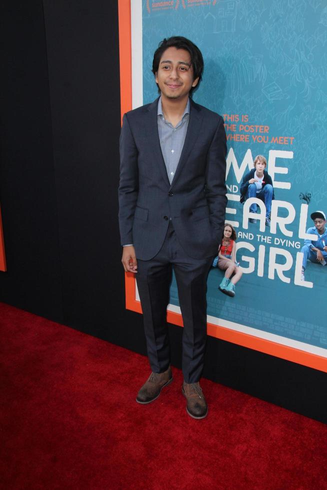 LOS ANGELES, JUN 3 - Tony Revolori at the Me And Earl And The Dying Girl LA Premiere at the Harmony Gold Theatre on June 3, 2015 in Los Angeles, CA photo