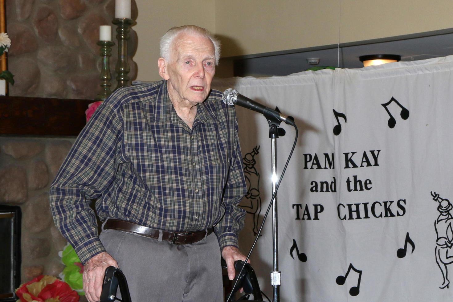 LOS ANGELES, JUL 27 - Norbert Wagner at the Norbert Wagner Wish of a Lifetime Pam Kay and the Tap Chicks Performance at the Brookdale Senior Living Center on July 27, 2016 in Loma Linda, CA photo