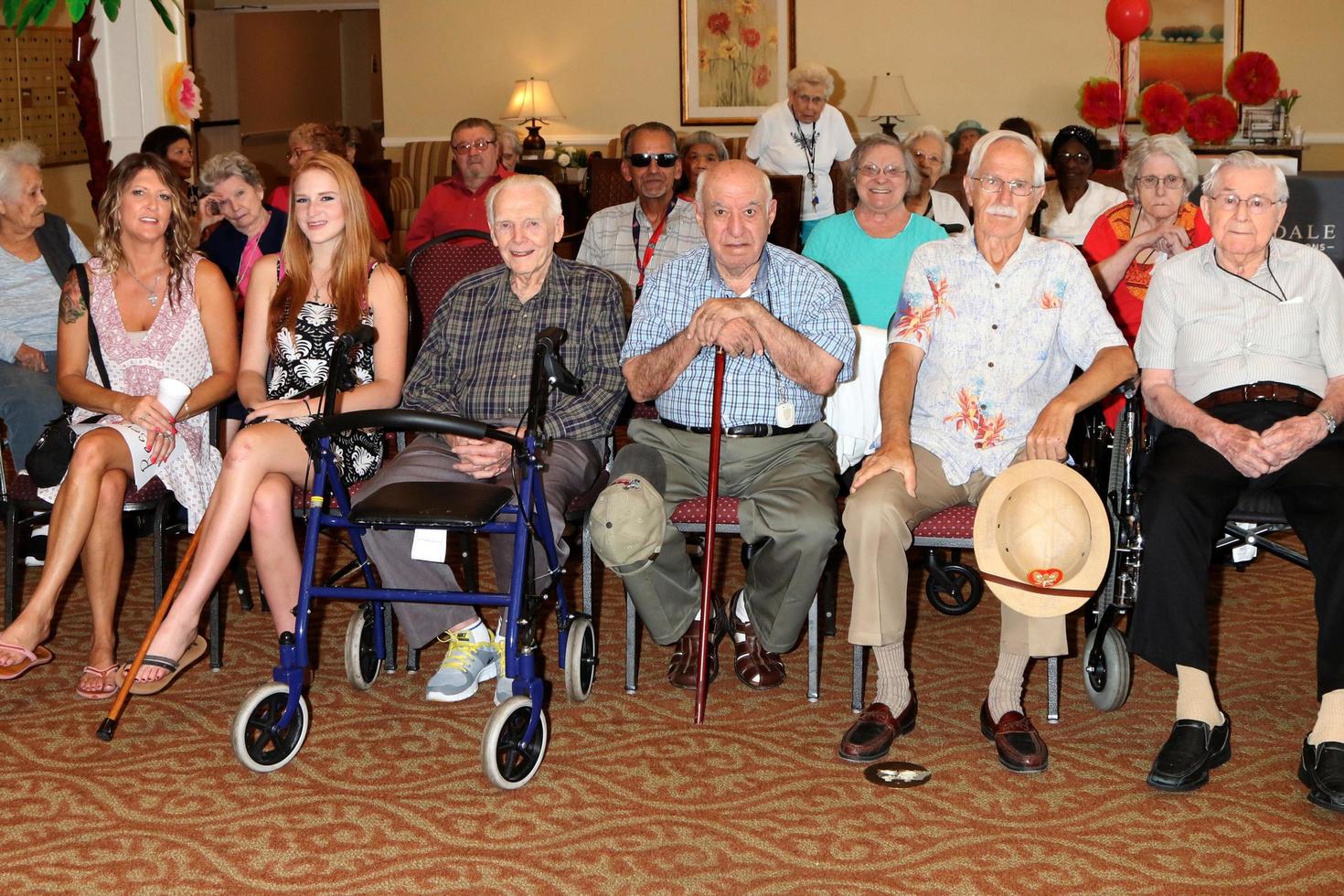 LOS ANGELES, JUL 27 - Norbert Wagner, audience at the Norbert Wagner Wish of a Lifetime Pam Kay and the Tap Chicks Performance at the Brookdale Senior Living Center on July 27, 2016 in Loma Linda, CA photo