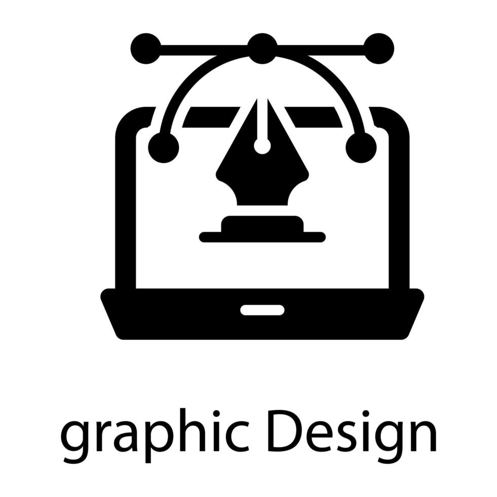 icono de glifo de diseño gráfico aislado sobre fondo blanco vector