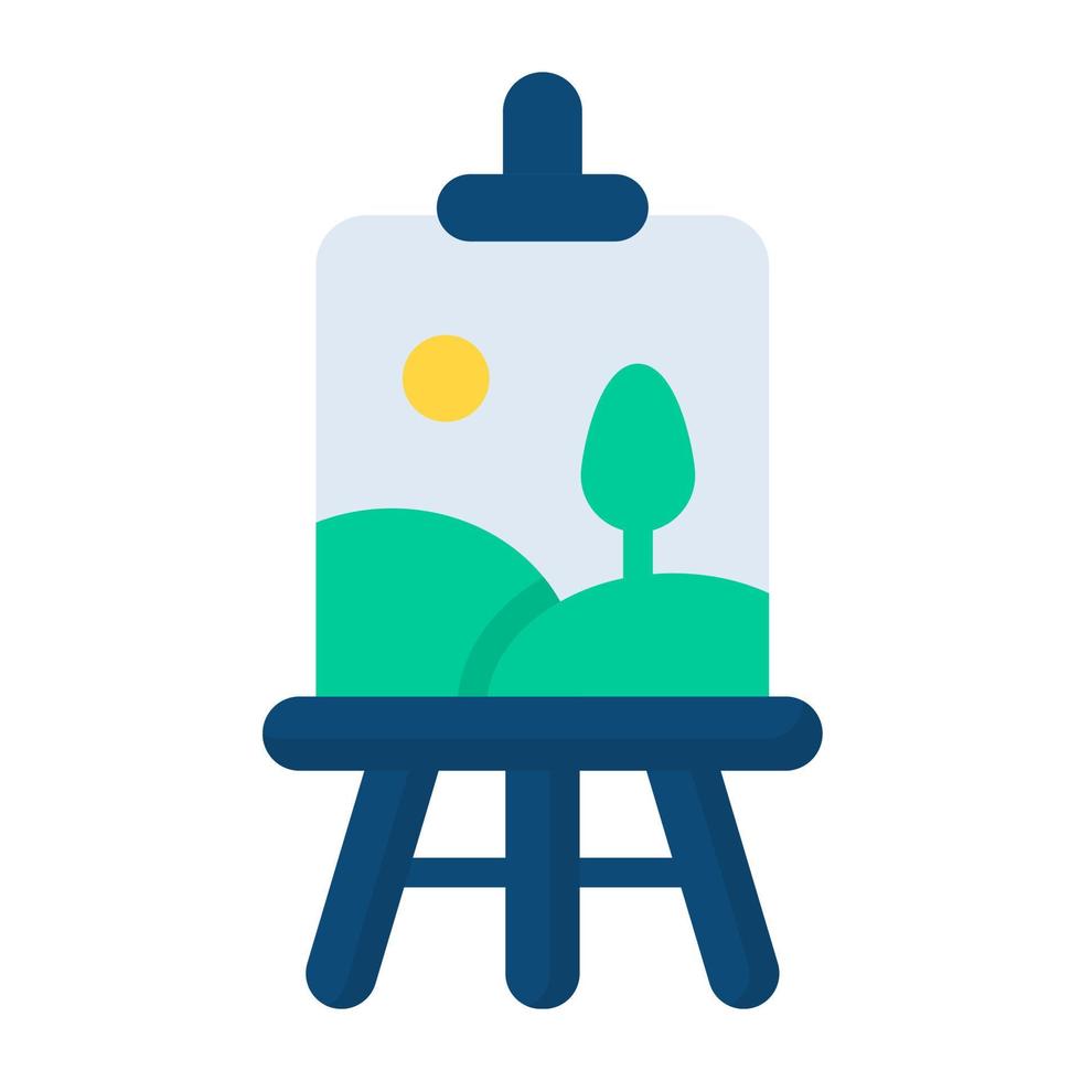 canvas board flat icon , photography and digital art flat vector design