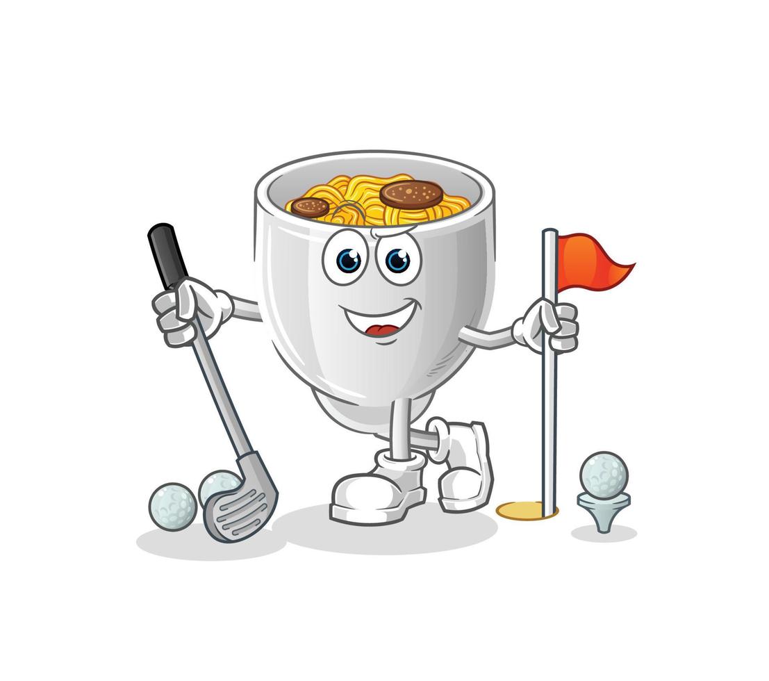 a bowl of noodle vector