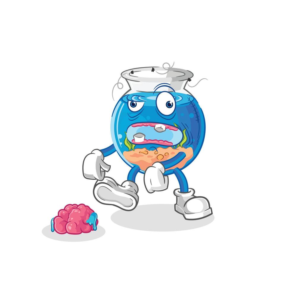 blue aquarium character vector