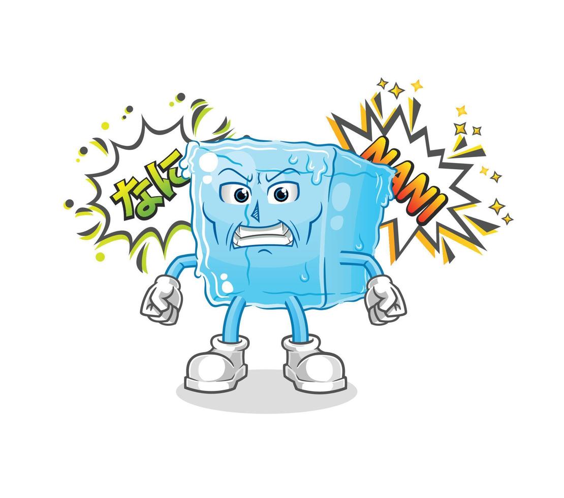 ice cube cartoon vector 10110434 Vector Art at Vecteezy