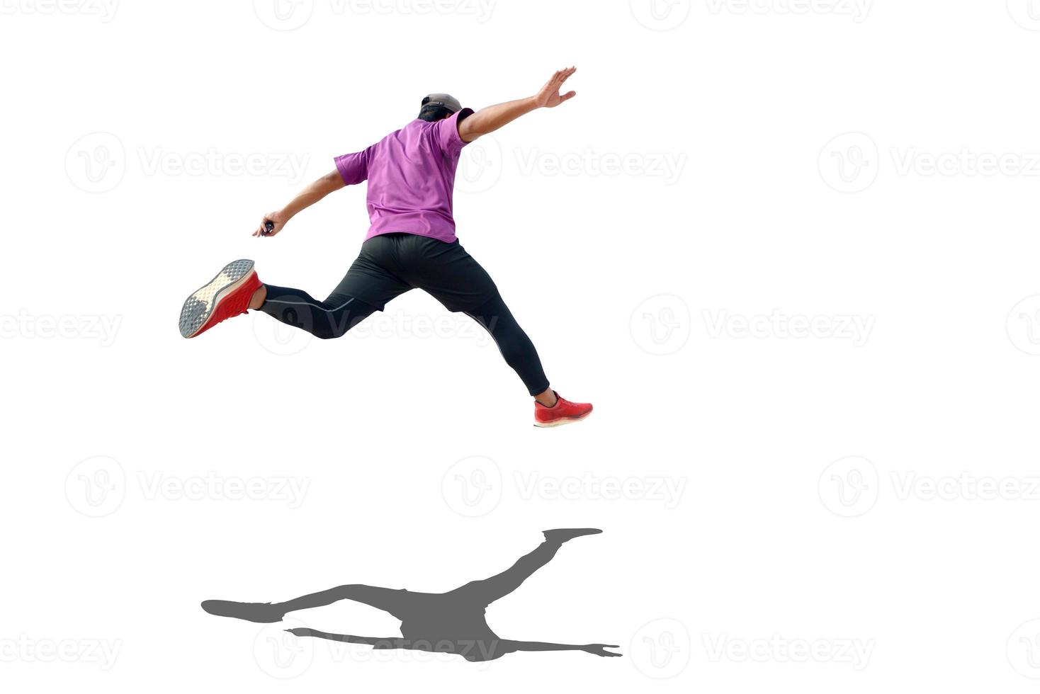 men's sports Asians on a white background photo