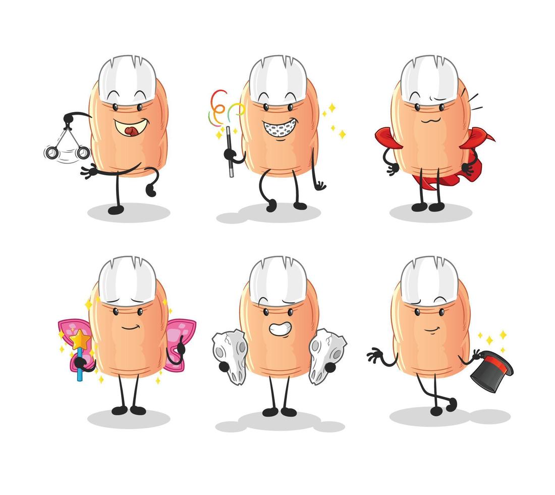 human finger character vector