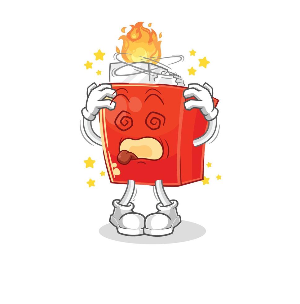 lighter cartoon character vector