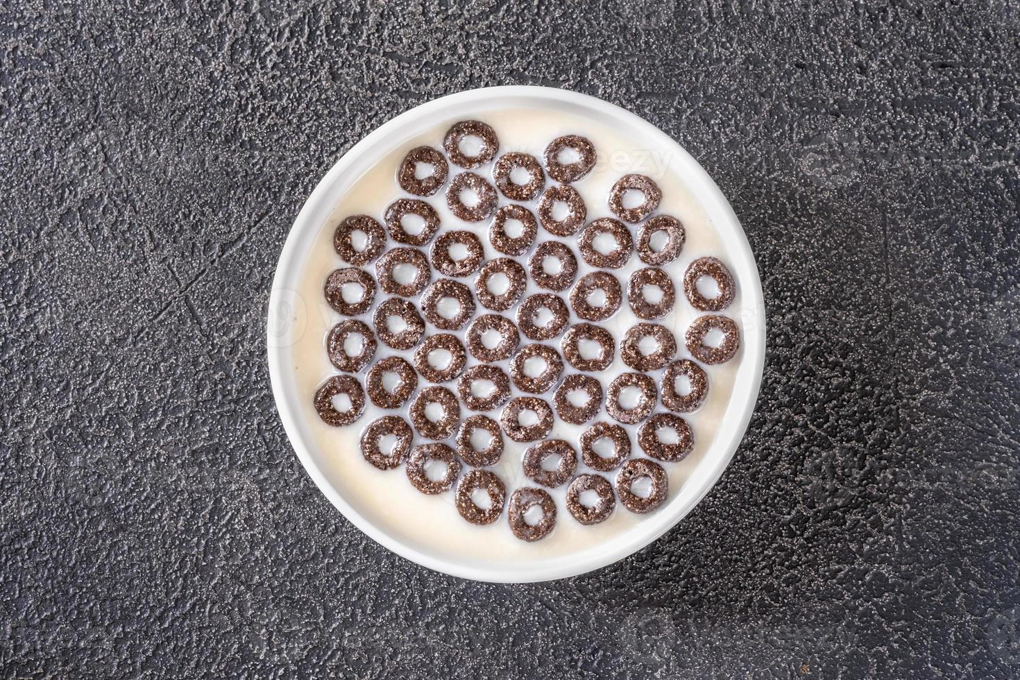 Bowl of cereal rings photo
