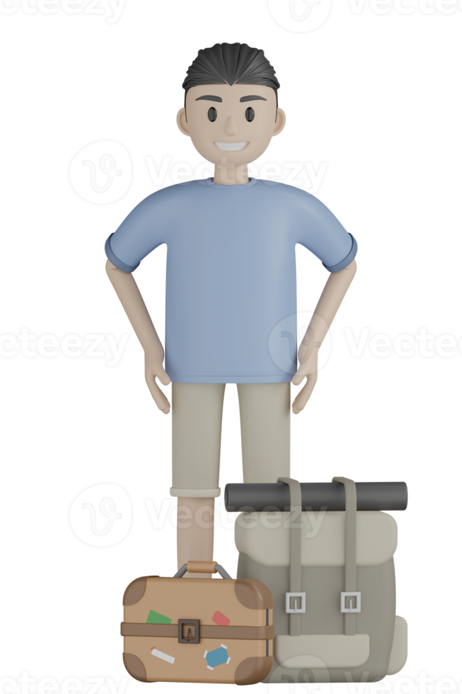 3d Man doing Activity png