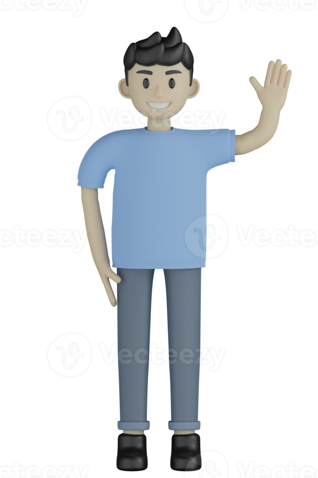 3d Isolated Man doing Activity png