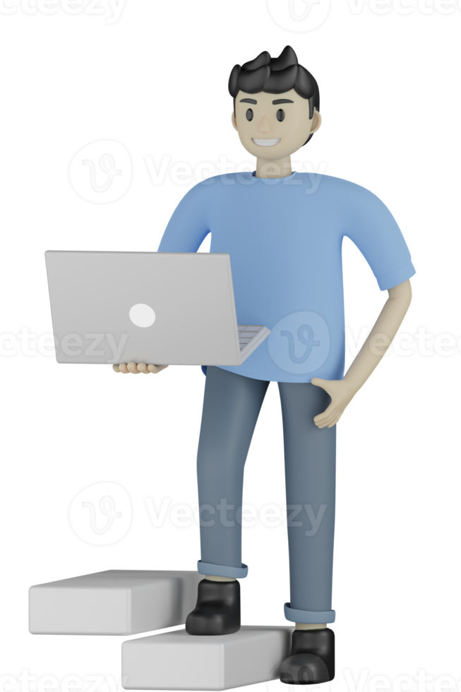 3d Man doing Activity png