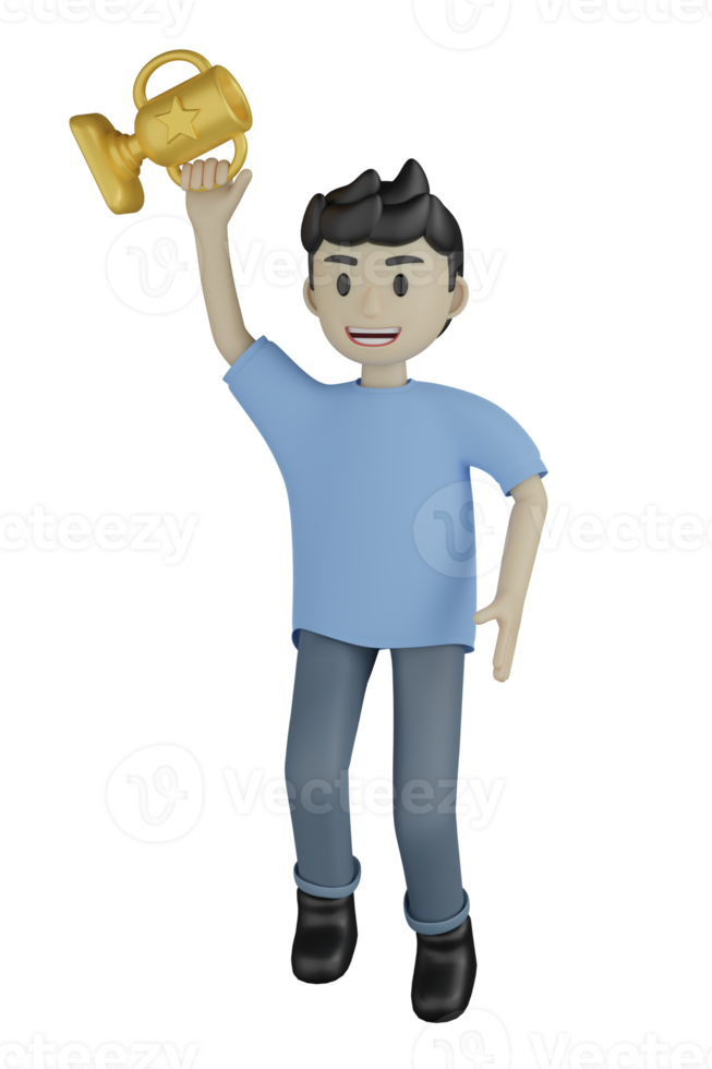 3d Man doing Activity png