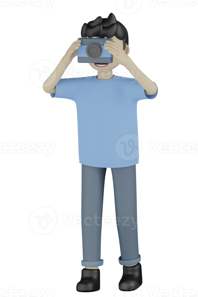 3d Isolated Man doing Activity png