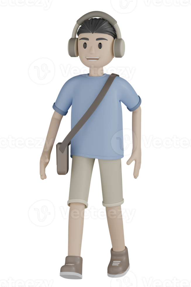 3d Man doing Activity png