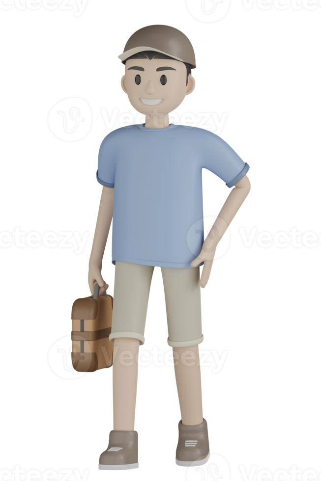 3d hombre haciendo actividad png