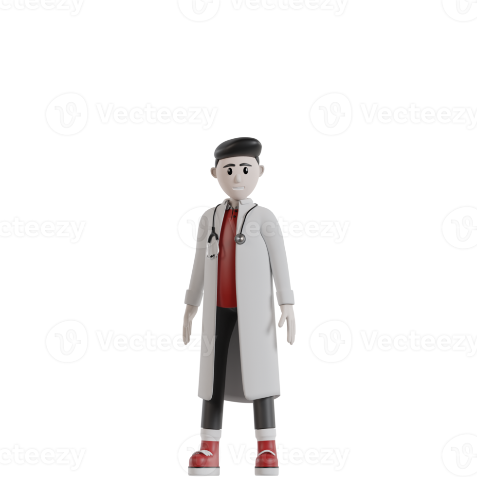 3d Isolated Doctor with snelli png