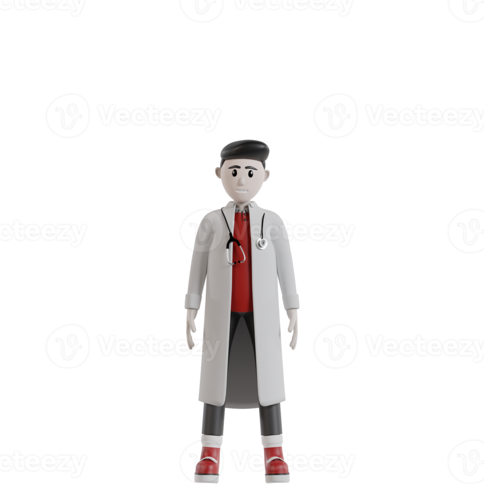 3d Isolated Doctor with snelli png