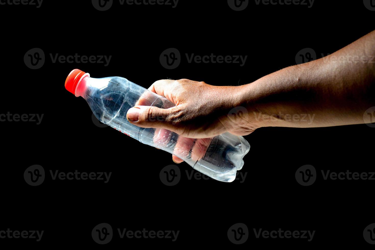 Concept of plastic waste and pollution from plastic waste. photo