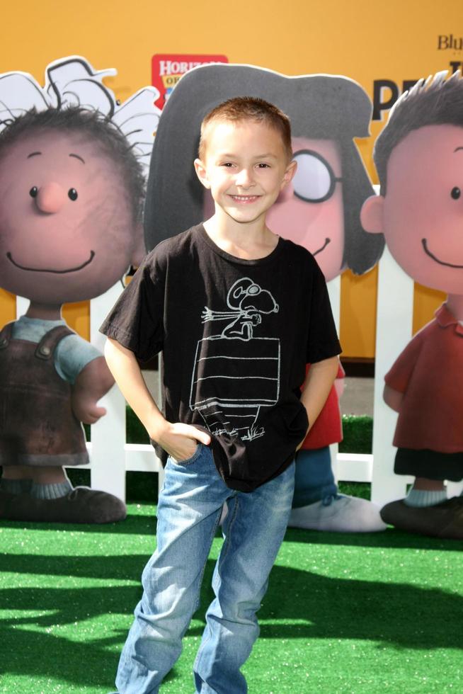 LOS ANGELES, NOV 1 - Micah Revelli at the The Peanuts Movie Los Angeles Premiere at the Village Theater on November 1, 2015 in Westwood, CA photo