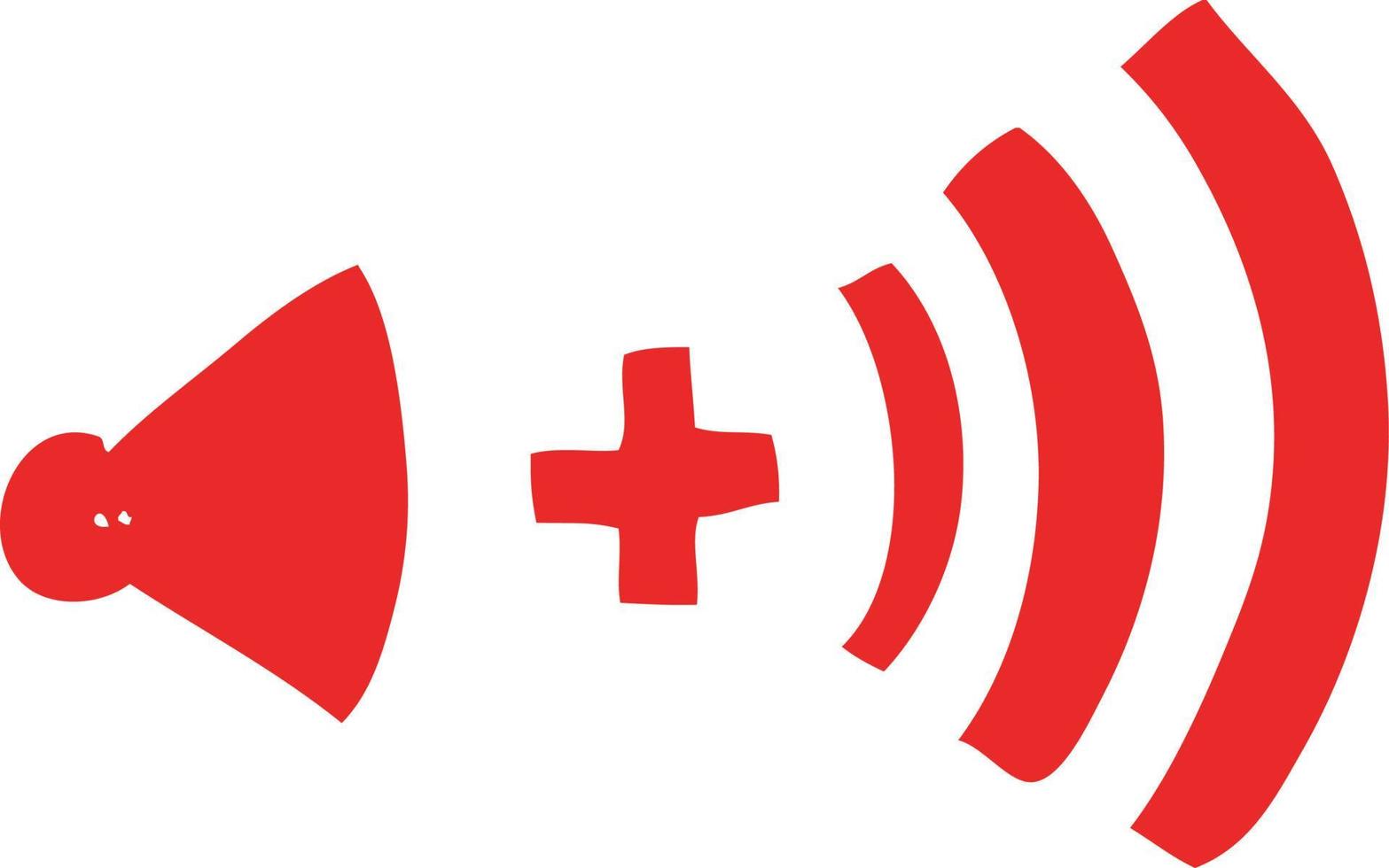flat color illustration of a cartoon volume symbol vector