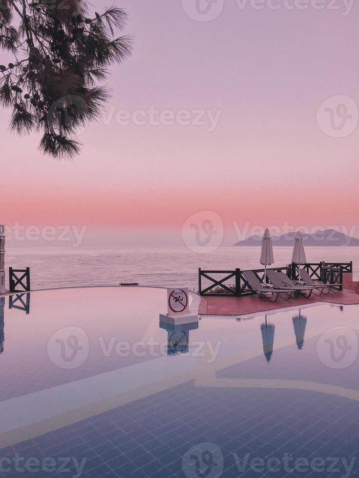 Beautiful landscapes it the Ocean Beach jetty with growth and pier photo