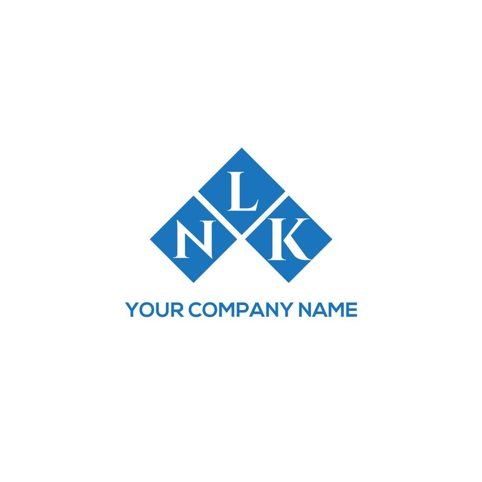 NLK letter logo design on WHITE background. NLK creative initials letter logo concept. NLK letter design. vector