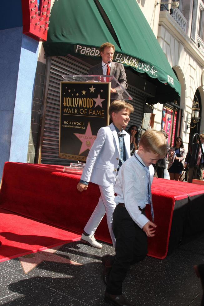 LOS ANGELES, MAR 24 - Will Ferrell, sons at the Will Ferrell Hollywood Walk of Fame Star Ceremony at the Hollywood Boulevard on March 24, 2015 in Los Angeles, CA photo