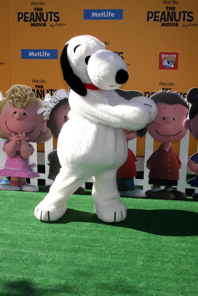 LOS ANGELES, NOV 1 - Snoopy at the The Peanuts Movie Los Angeles Premiere at the Village Theater on November 1, 2015 in Westwood, CA photo