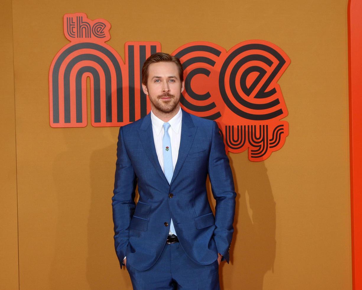 LOS ANGELES, MAY 10 - Ryan Gosling at the The Nice Guys Premiere at the TCL Chinese Theater IMAX on May 10, 2016 in Los Angeles, CA photo