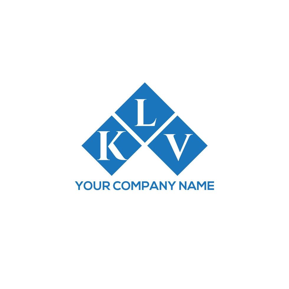 diseño de logotipo de letra klv sobre fondo blanco. concepto de logotipo de letra de iniciales creativas klv. diseño de letras klv. vector