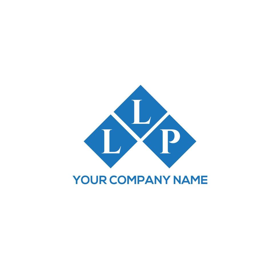 LLP letter logo design on WHITE background. LLP creative initials letter logo concept. LLP letter design. vector