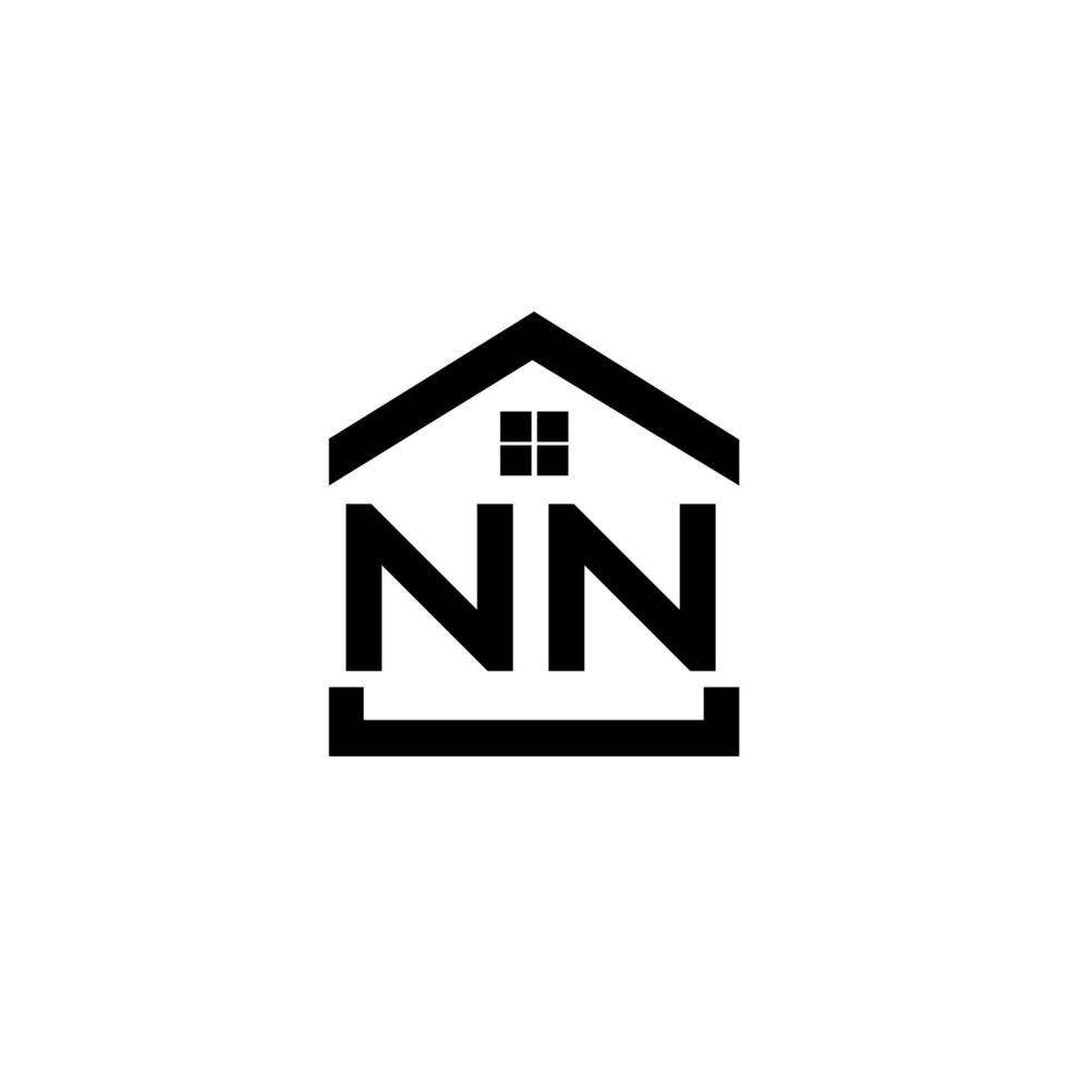 NN letter logo design on WHITE background. NN creative initials letter logo concept. NN letter design. vector
