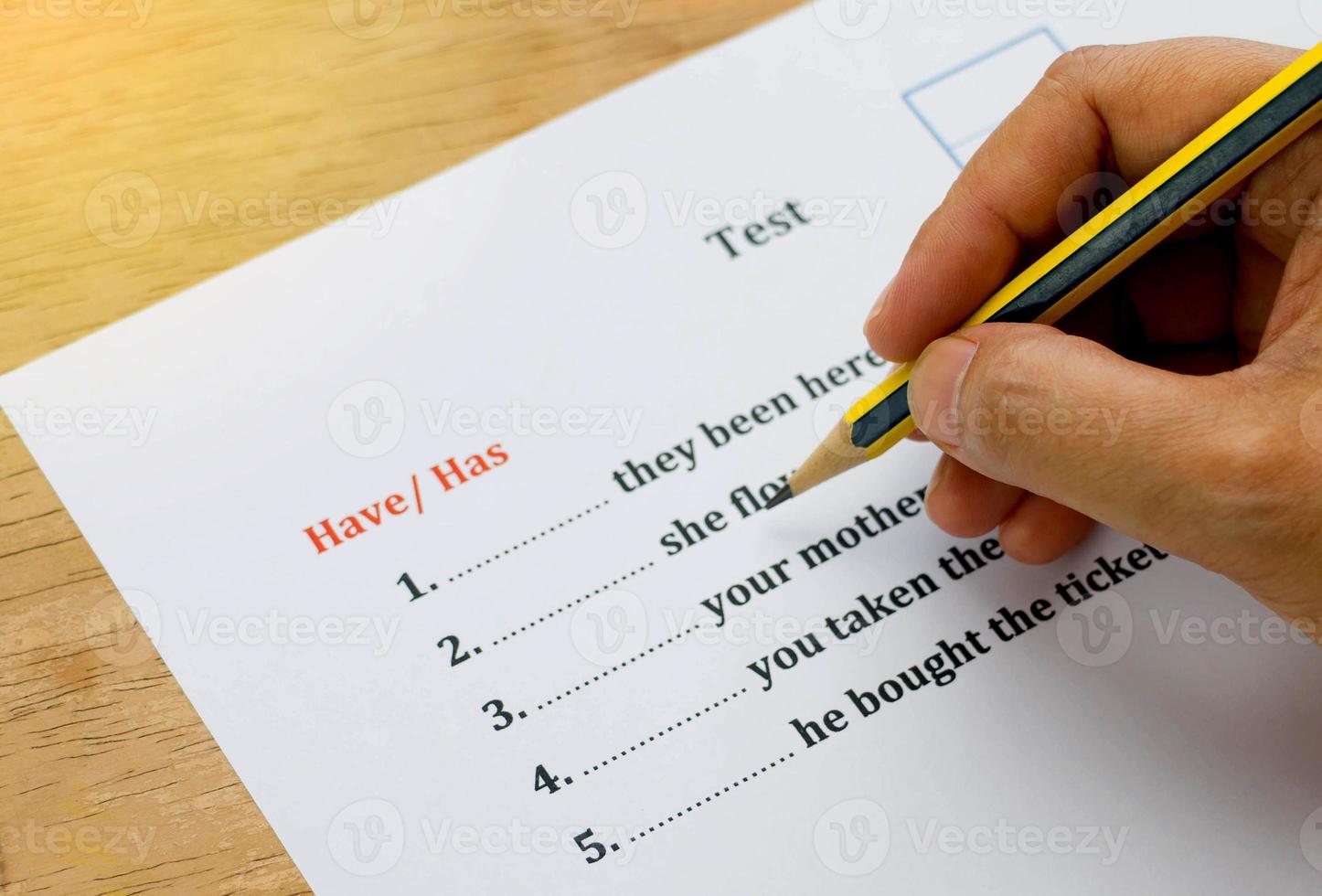 doing the test photo