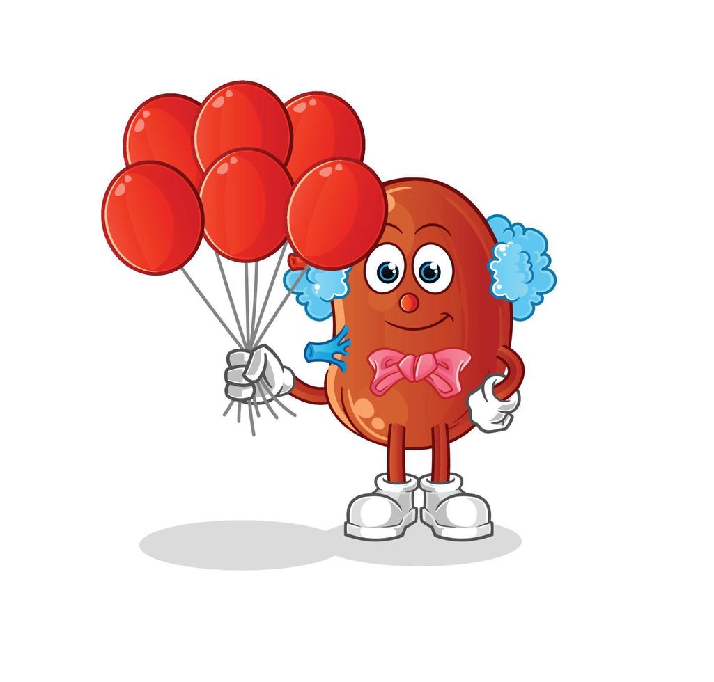 kidney cute vector