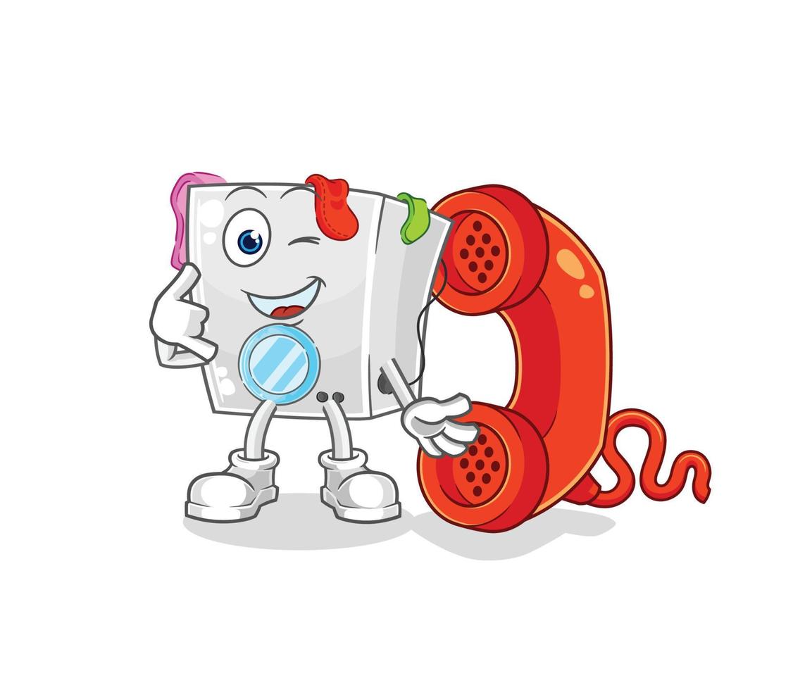 washing machine cartoon mascot vector