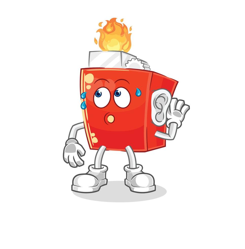 lighter cartoon character vector