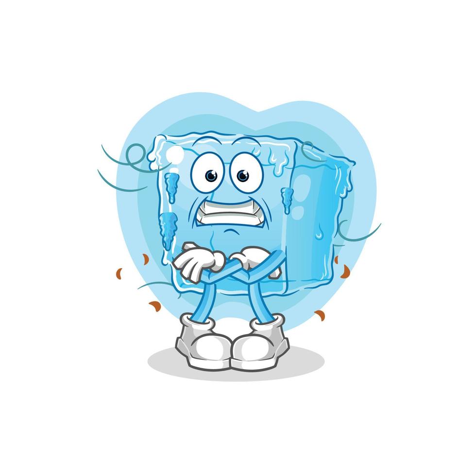 ice cube cartoon vector