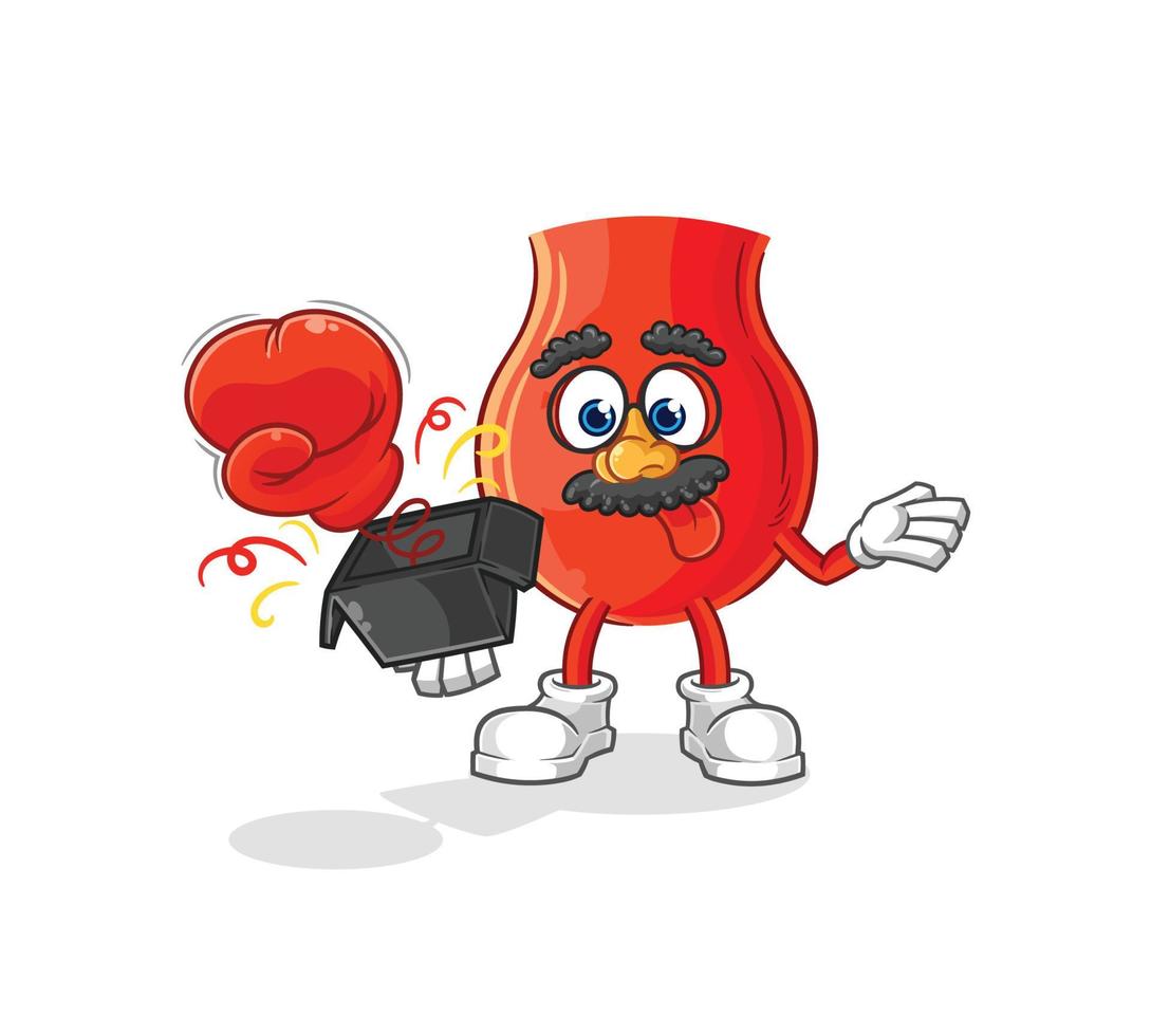 uvula cartoon character vector