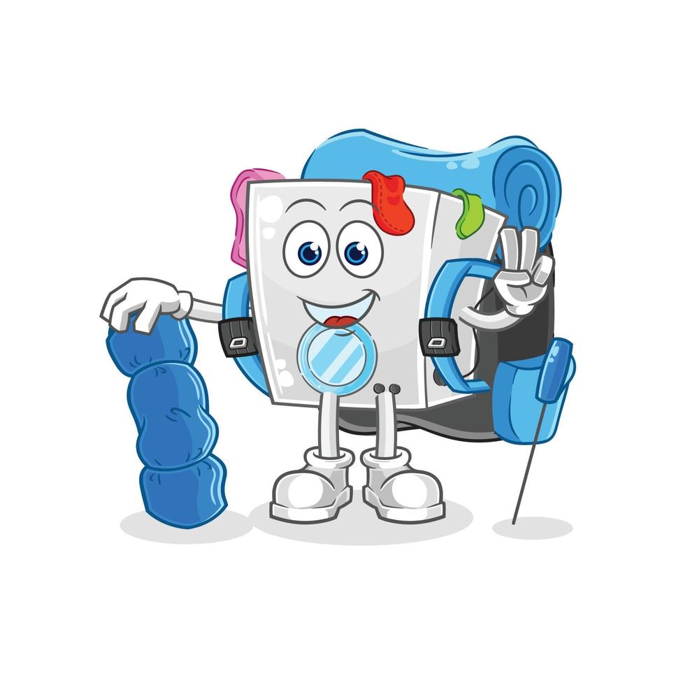 washing machine cartoon mascot vector