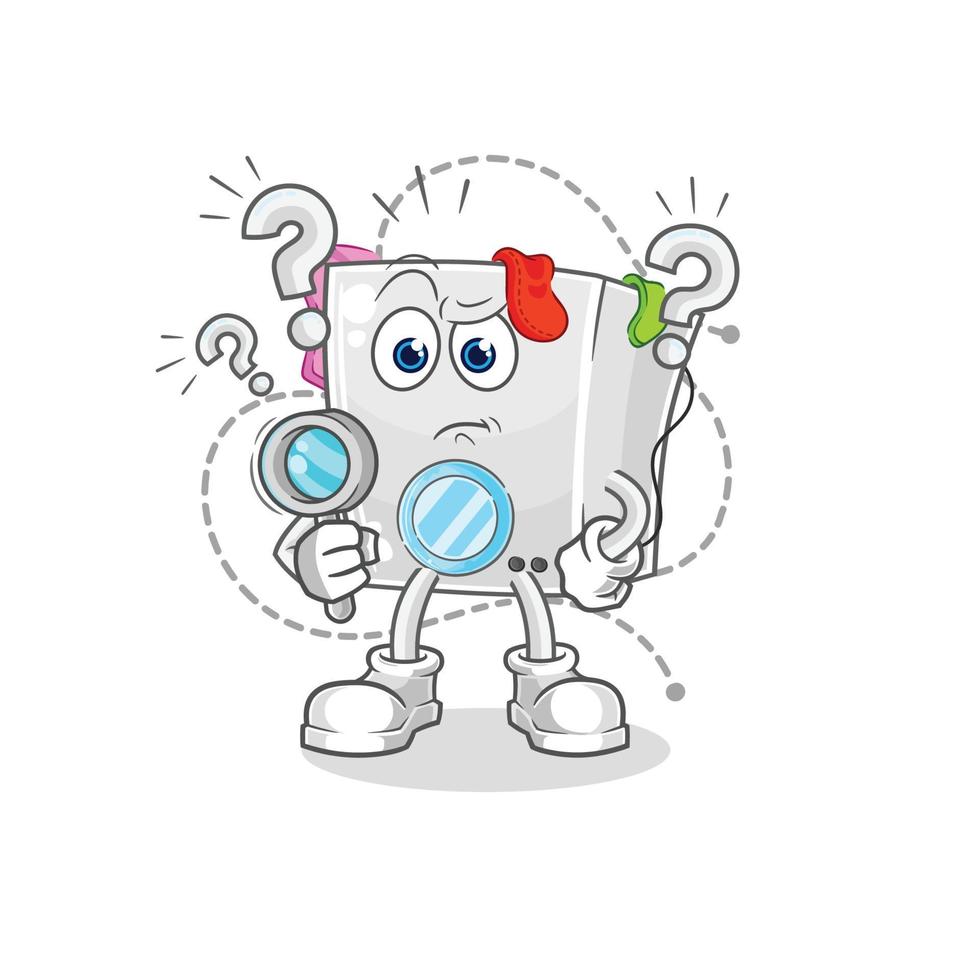 washing machine vector cartoon