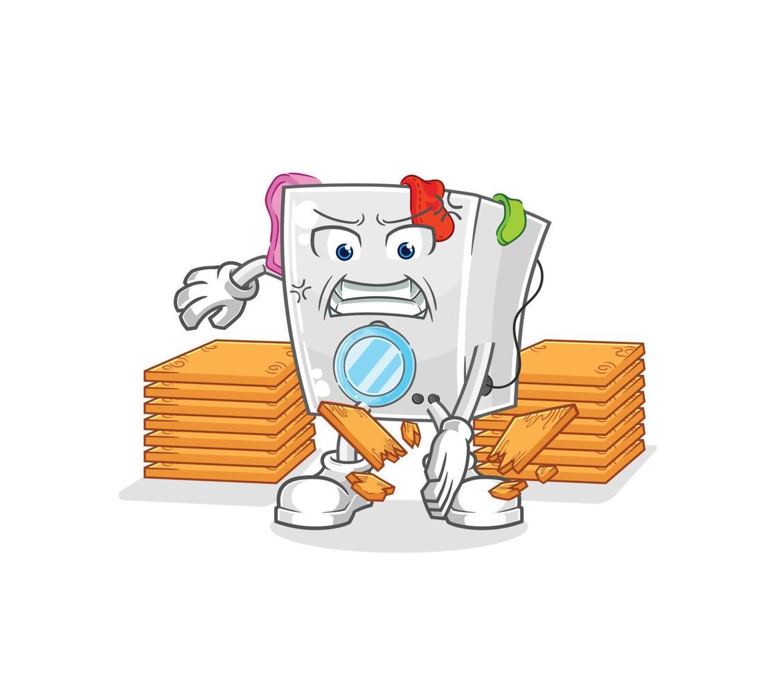 washing machine vector cartoon