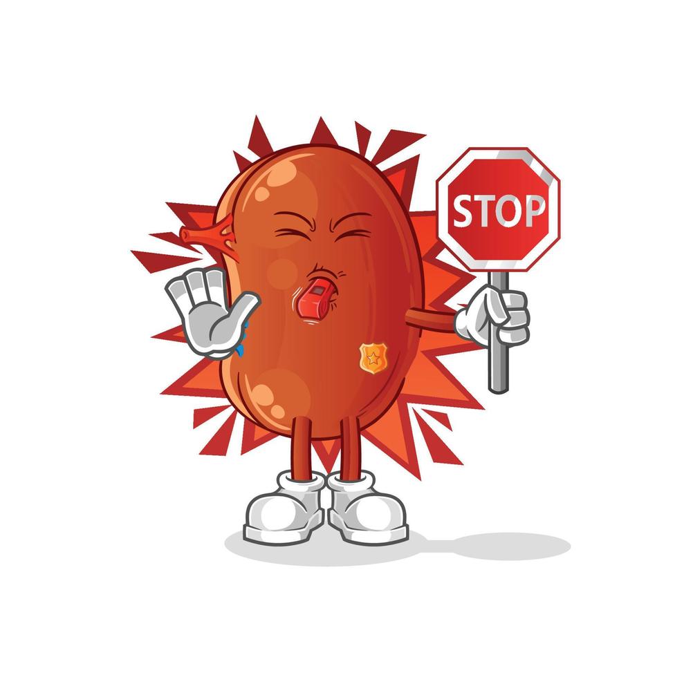 kidney mascot vector