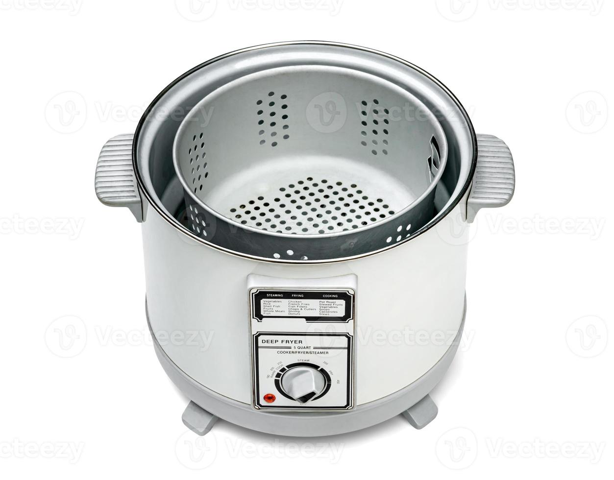 deep fryer machine isolated on white background ,include clipping path photo