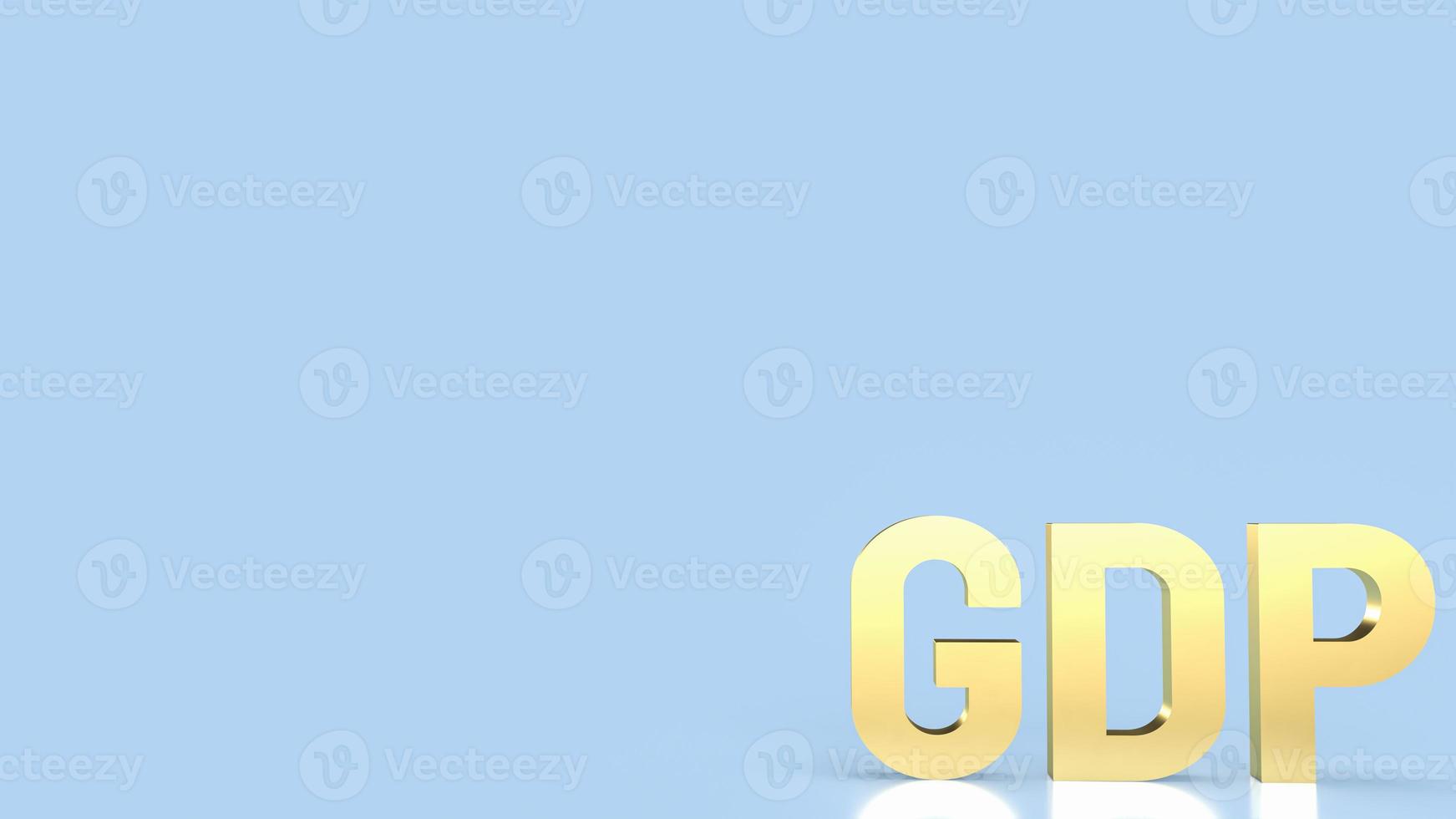 gold gdp for business concept 3d rendering photo